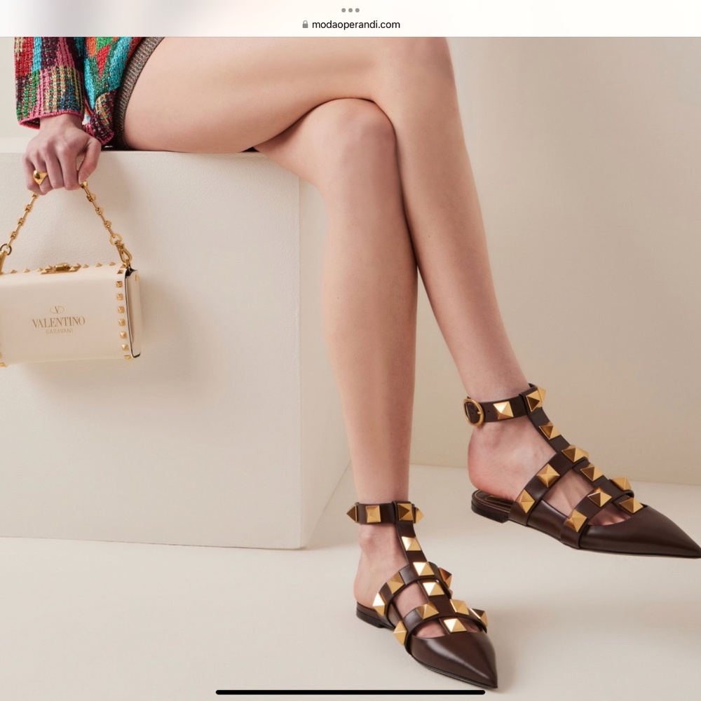 Valentino Roman Rock Stud Mules